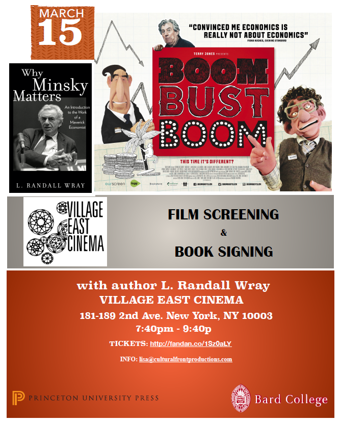 Screening and Book Signing_Minsky Matters_Boom Bust Boom